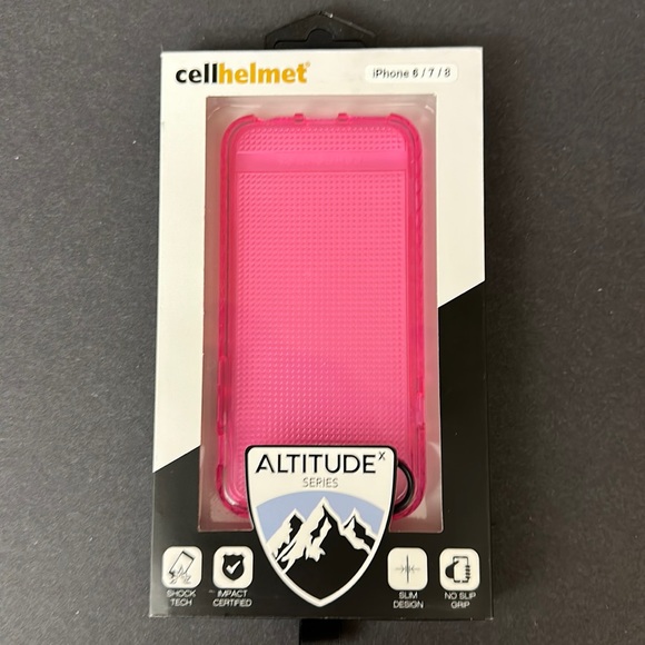 CELLHELMET ALTITUDE X SERIES FOR APPLE IPHONE SE2 / SE3 / 6 / 7 / 8 - PINK - Picture 1 of 7